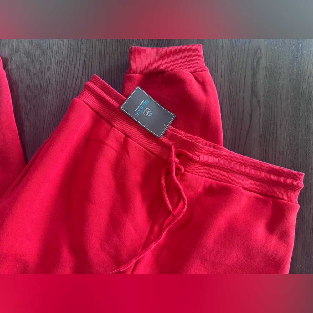 NEW WITH TAGS Red Jogger SweatPants Blue Ice- XL - Picture 4 of 6